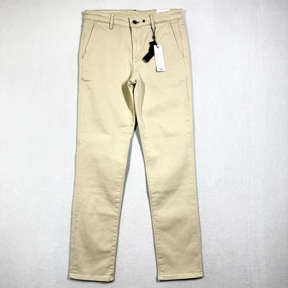 Rag and Bone Jeans Mens 30 Fit 2 Slim Fit Willow Grey Loopback Denim Beige NWT